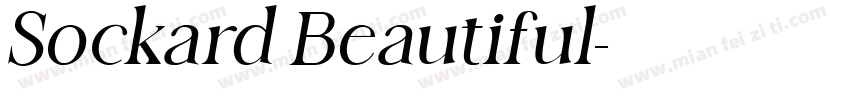 Sockard Beautiful字体转换